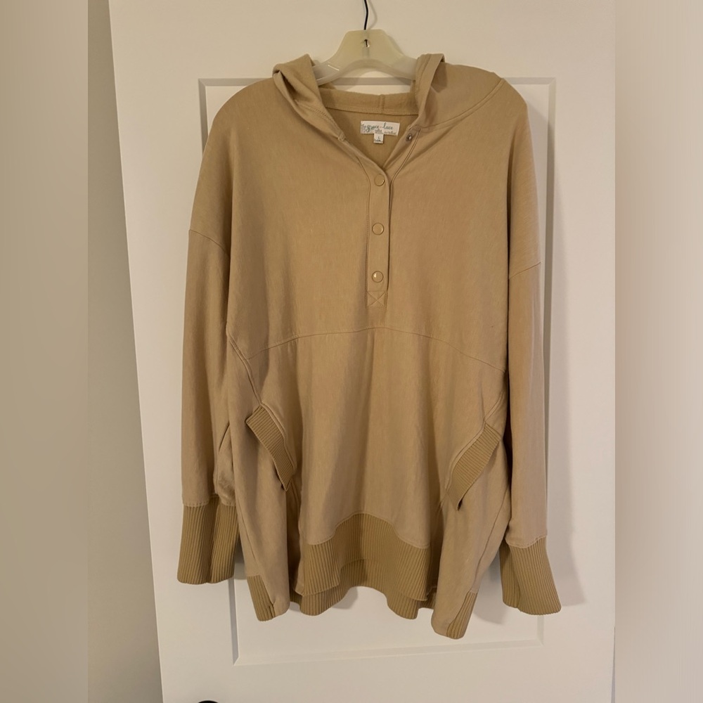 Grace & Lace Slouchy Tunic Hoodie